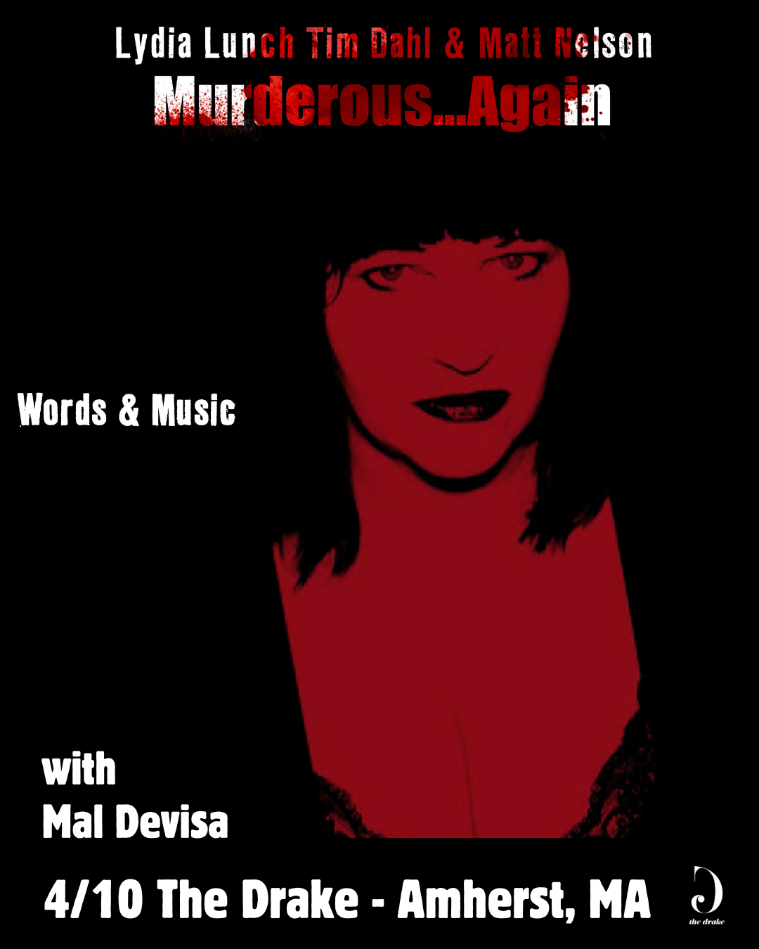 LYDIA LUNCH - Murderous Again, ft. Tim Dahl, Matt Nelson - with